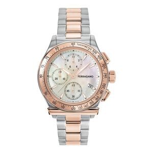 Ferragamo  1927 Chrono Bracelet Watch Two Tone Womens